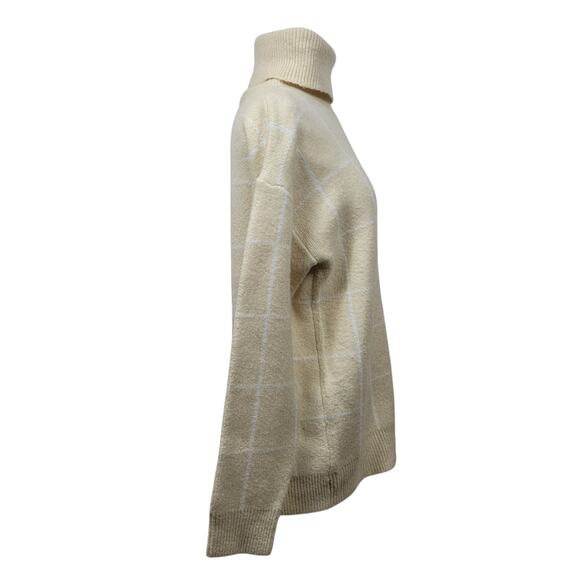 Andree by Unit Butter Yellow Cowl Neck Oversized Long Sleeve Sweater Size Small - Picture 4 of 9